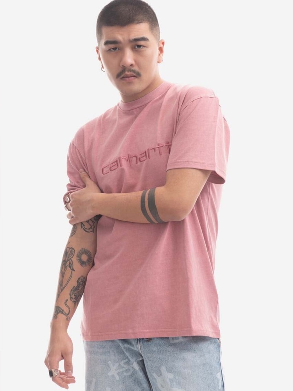 Carhartt WIP Work In Progress Duster Short Sleeve T-Shirt Dahlia Pink Size Large